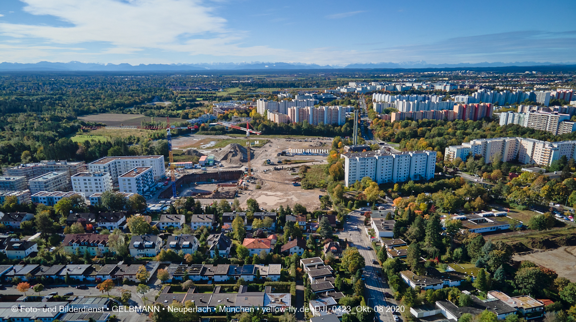 08.10.2020 - Baustelle zur Grundschule am Karl-Marx-Ring in Neuperlach